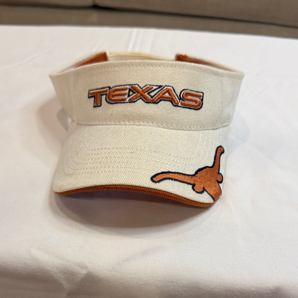 Top of the World Texas Visor - Cream and Orange